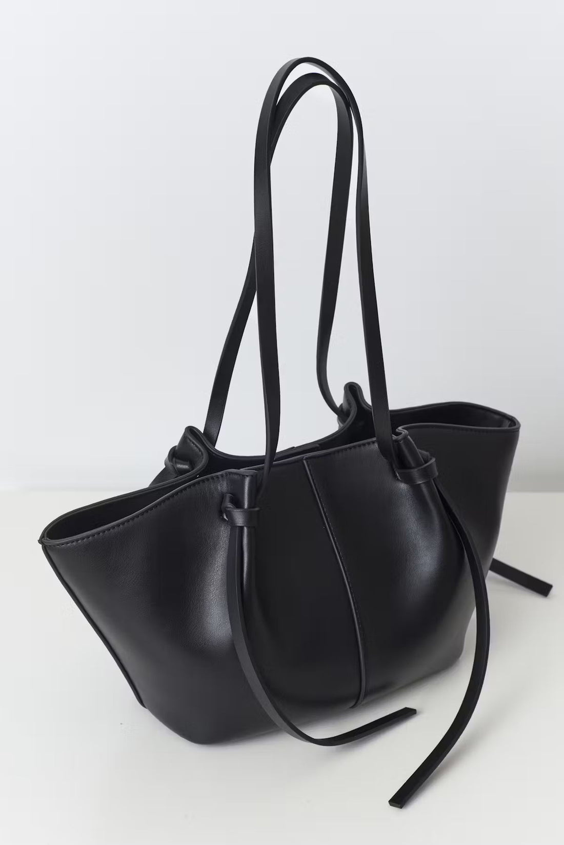 Midi long strap bag - Noir & Or