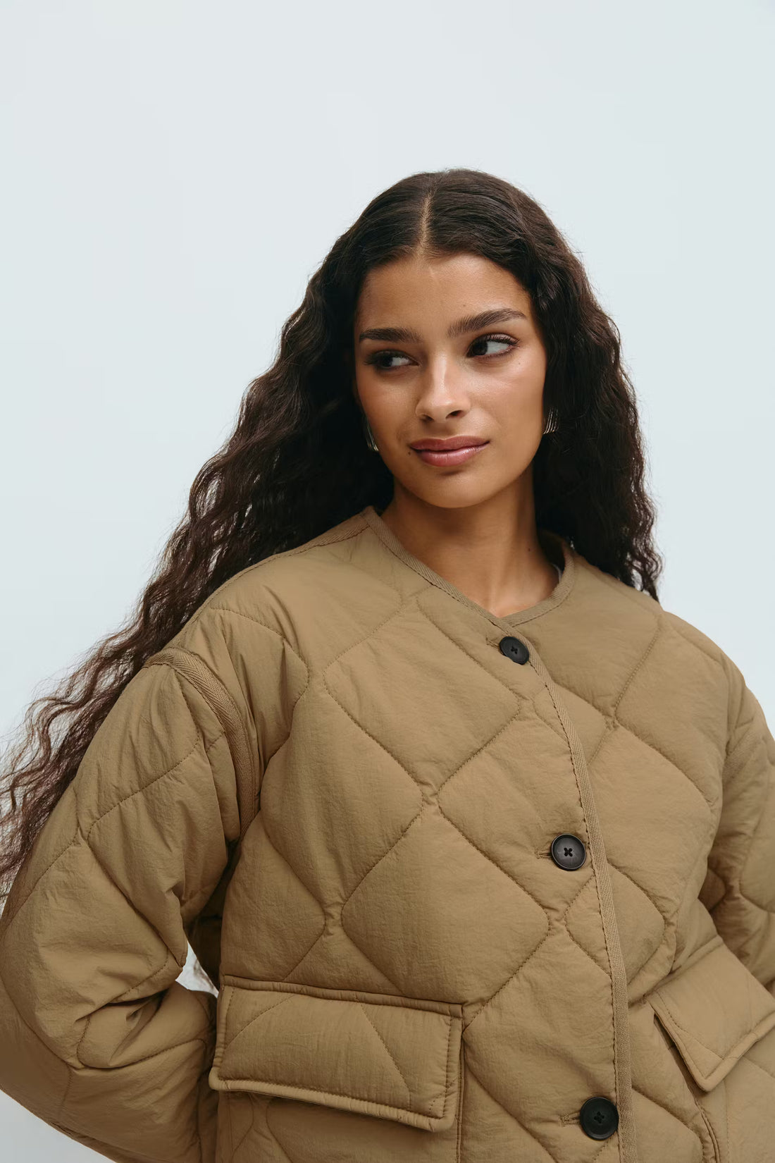 Quilted short jacket