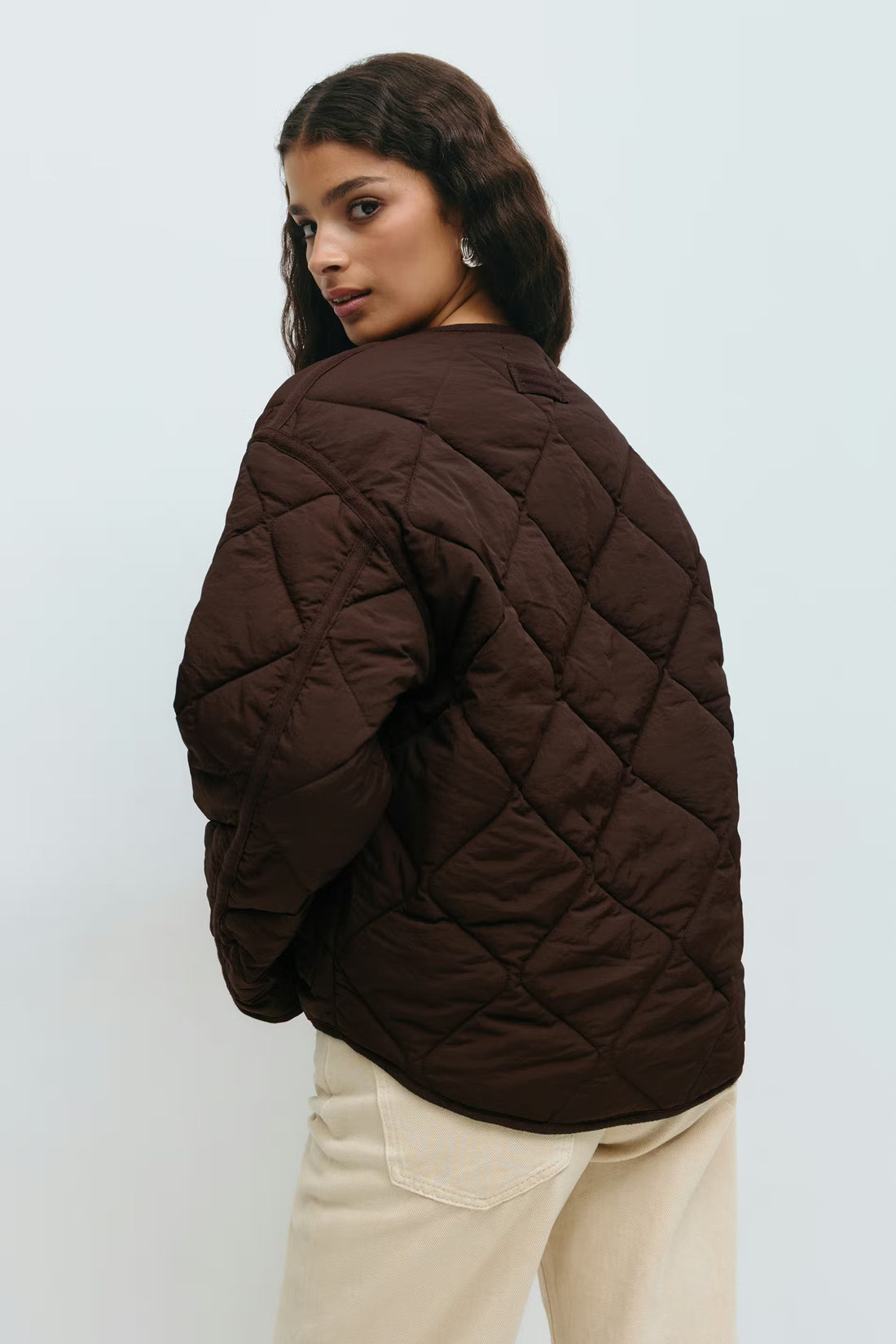 Quilted short jacket