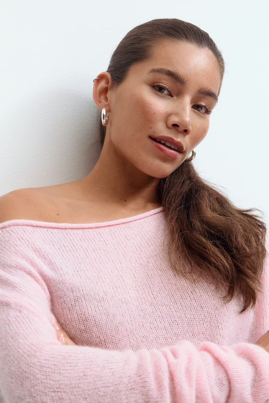 Knitted boatneck top