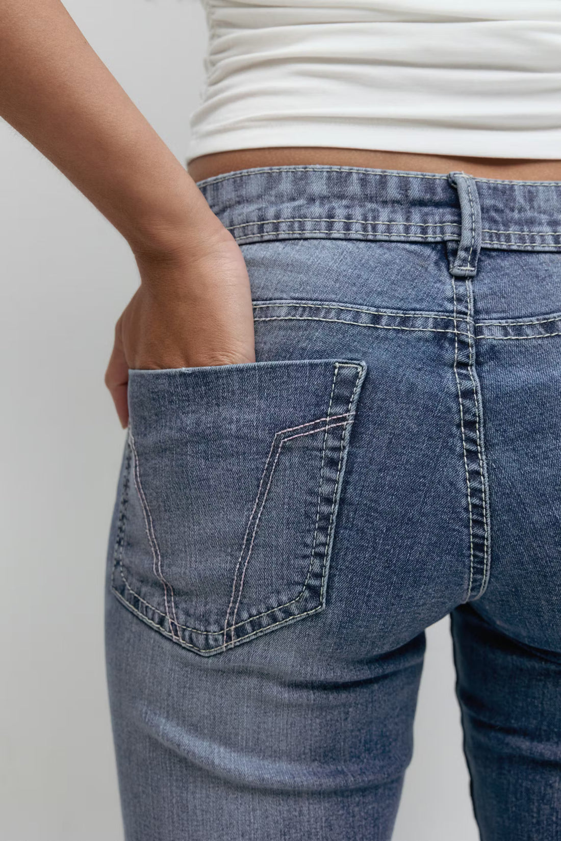 Ultra low flare jeans