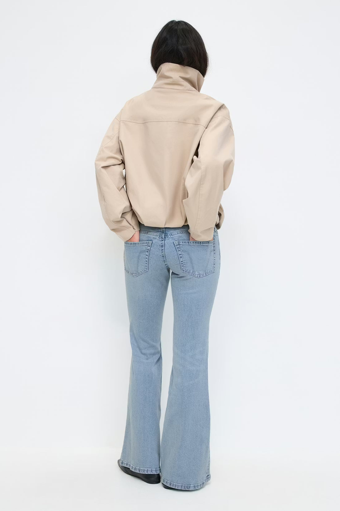 Ultra low flare jeans