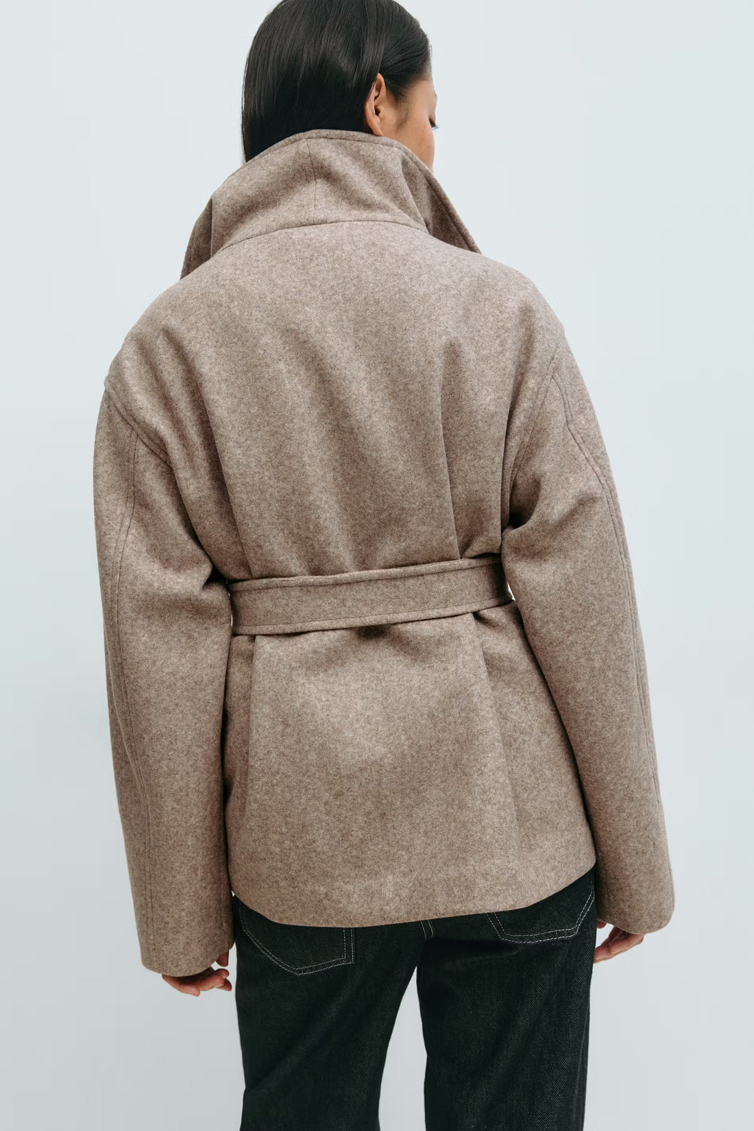 High neck short jacket