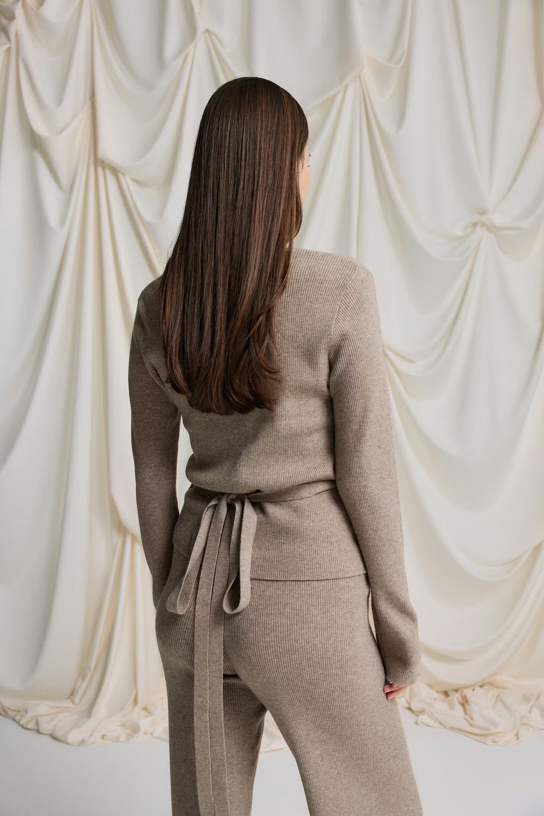 Knitted loungewear cardigan