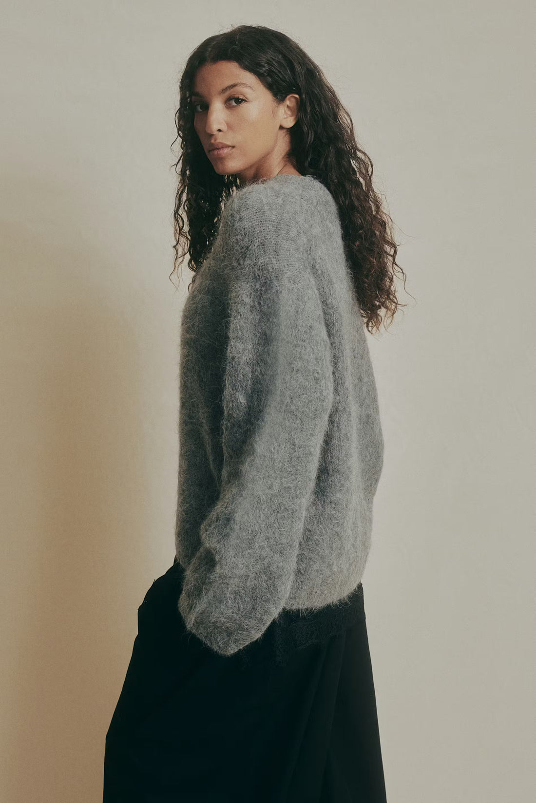 Alpaca blend knitted sweater