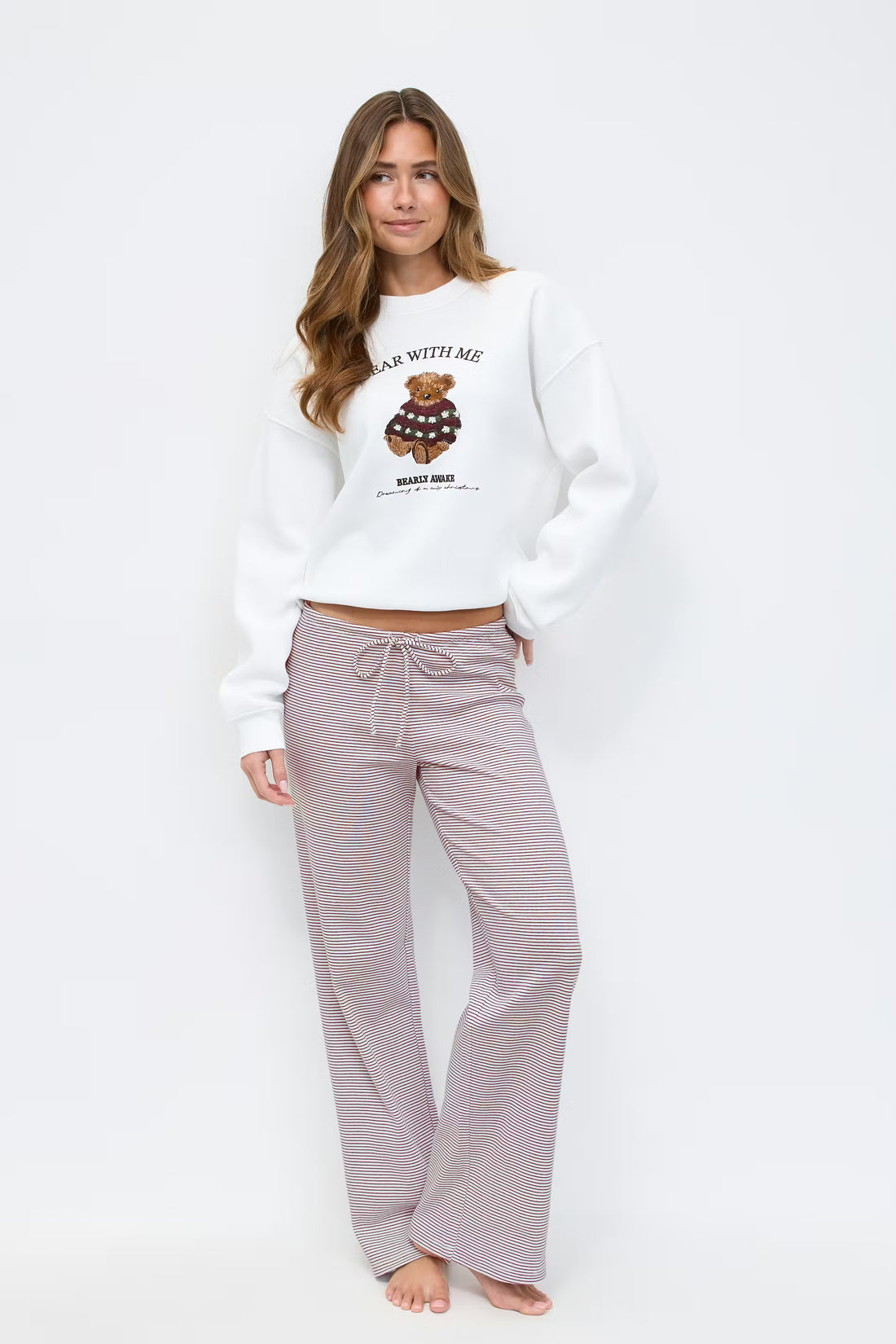 Stripe loungewear trousers