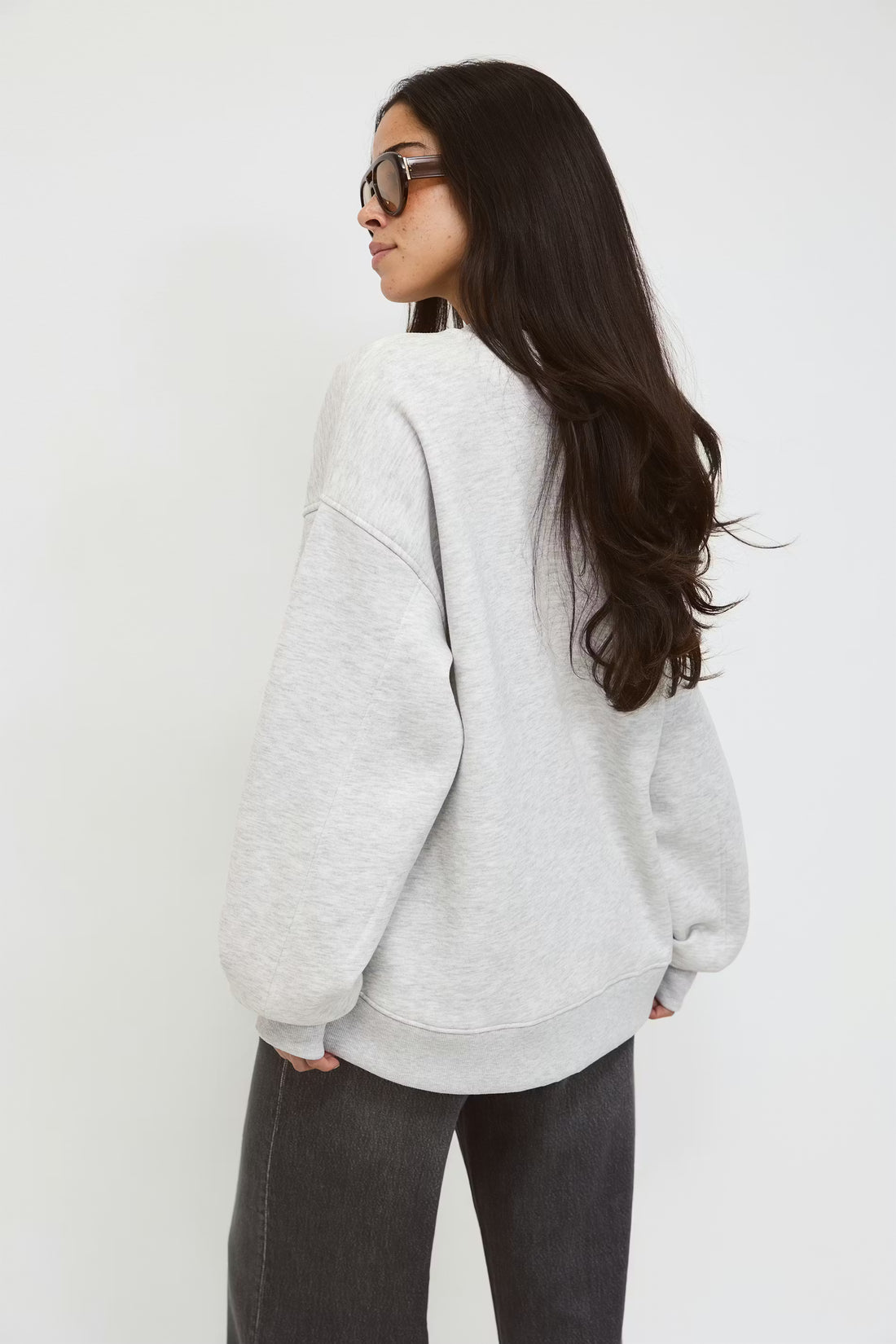 Oversized crew neck sweater