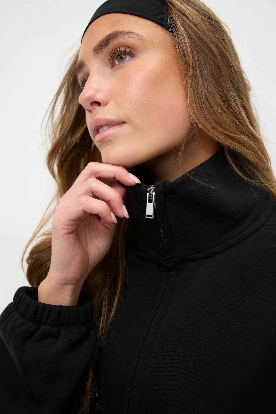 Soft sport zip sweater